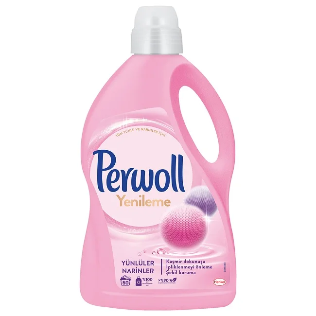 PERWOLL SENSITIVE CARE LIQUID LAUNDRY DETERGENT COLOR WHITE BLACK FLOWER CHARM REFRESH REFRESHMENT PERWOLL SENSITIVE CARE DETERG