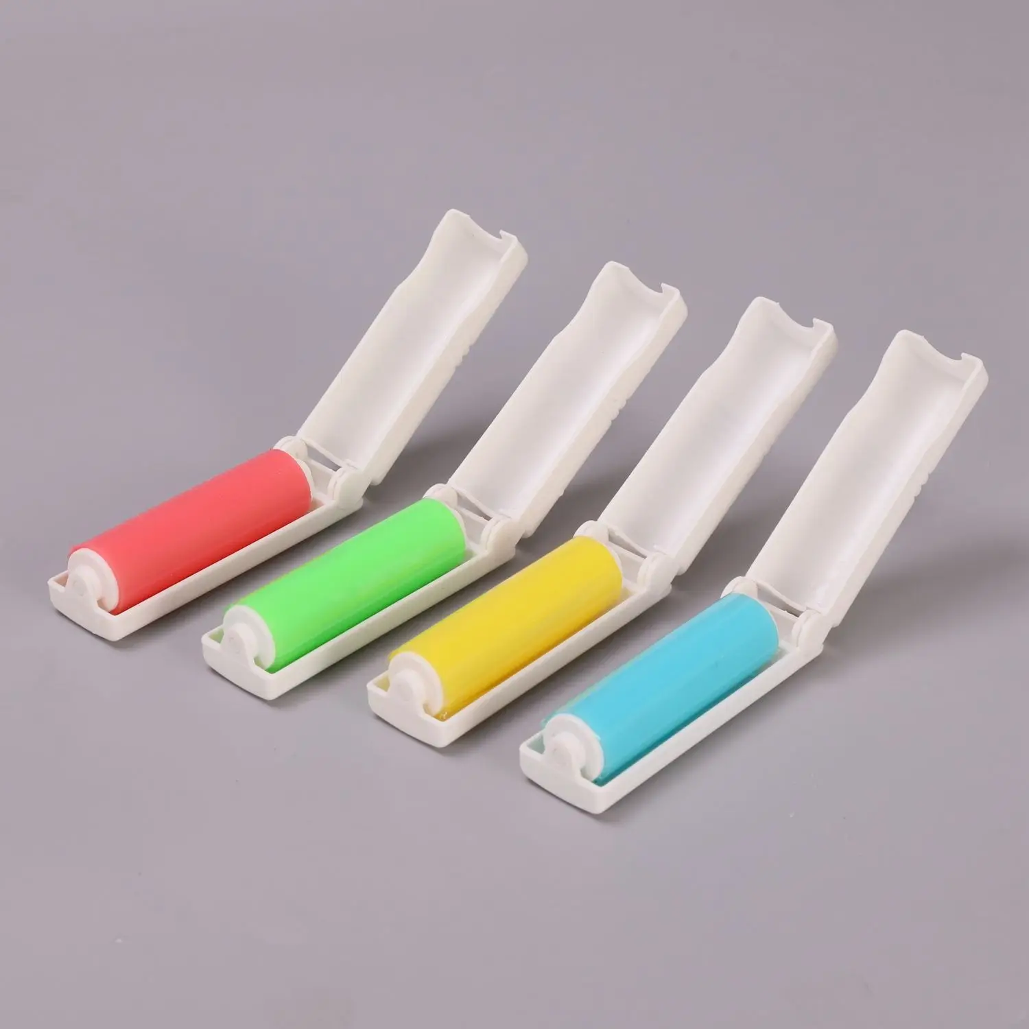 Mini Washable Silicone lint roller Dust Wiper Pet Hair Remover Cleaning Hair Brush Reusable Lint Roller