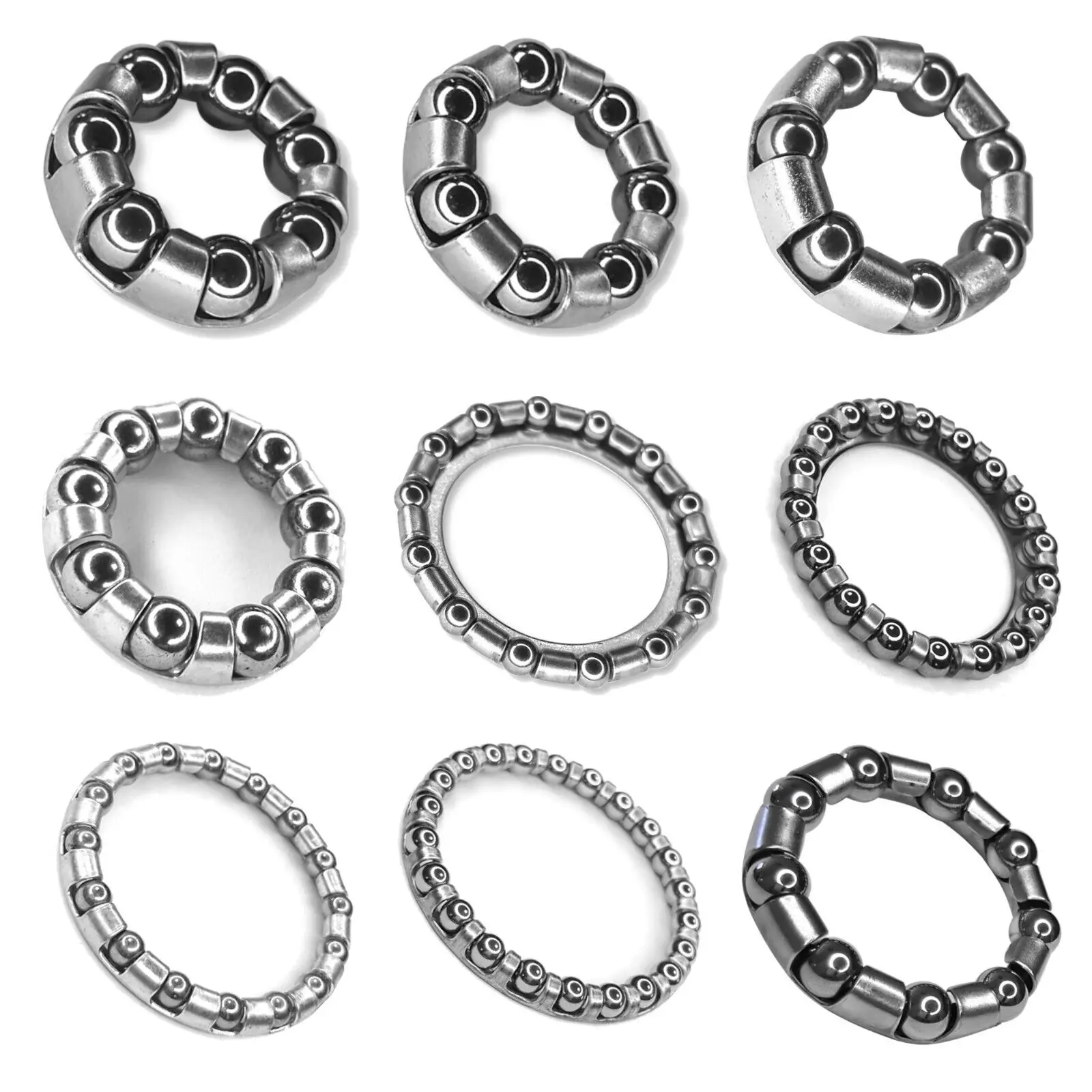 Caged Ball Bearings OD 38mm ( 8 PCS ) Rear Bike Wheel Hub Headset Crankshaft