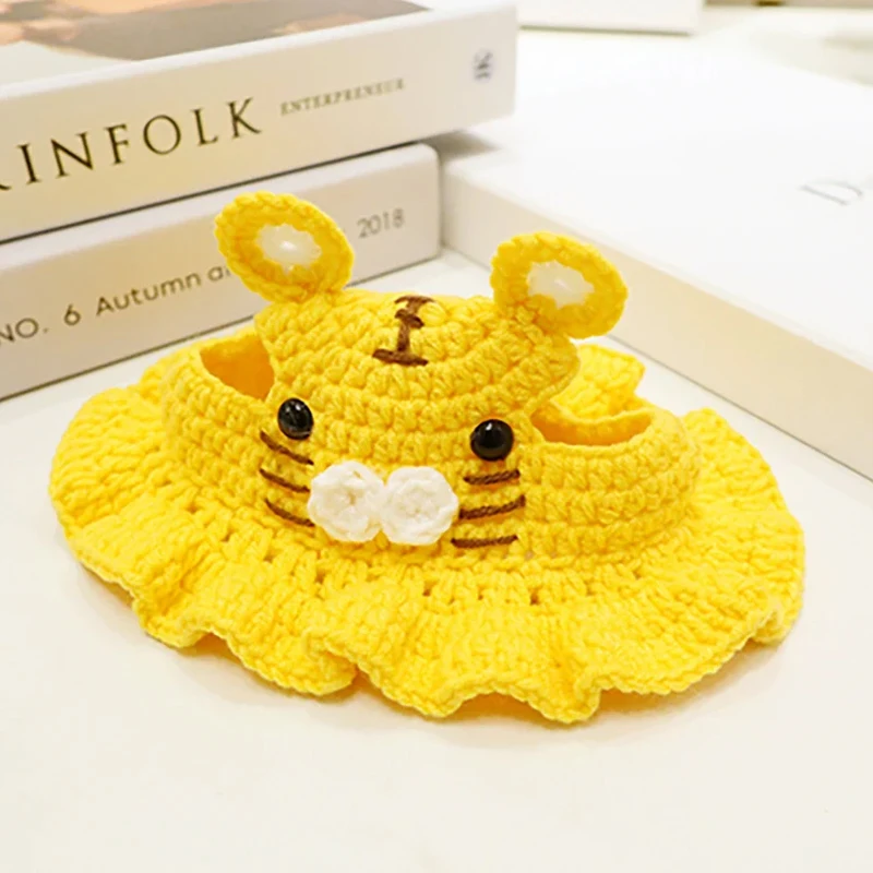 Hot Sale Crochet Pet Hat, Pet Supplies, Knitted Frog Sun Hat Hats for Dog and Cat Vietnam Supplier Cheap Wholesale