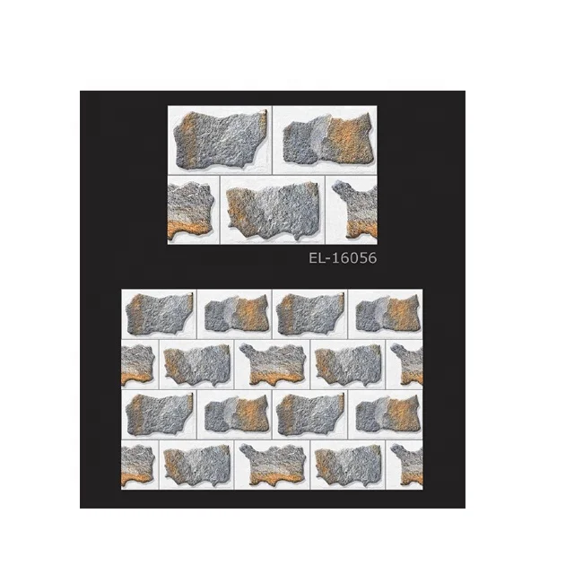 Glazed House Exterior Elevation Outside Building Balcony ceramic Tiles Front Brick Wall Picture Tiles Designs Support Prices