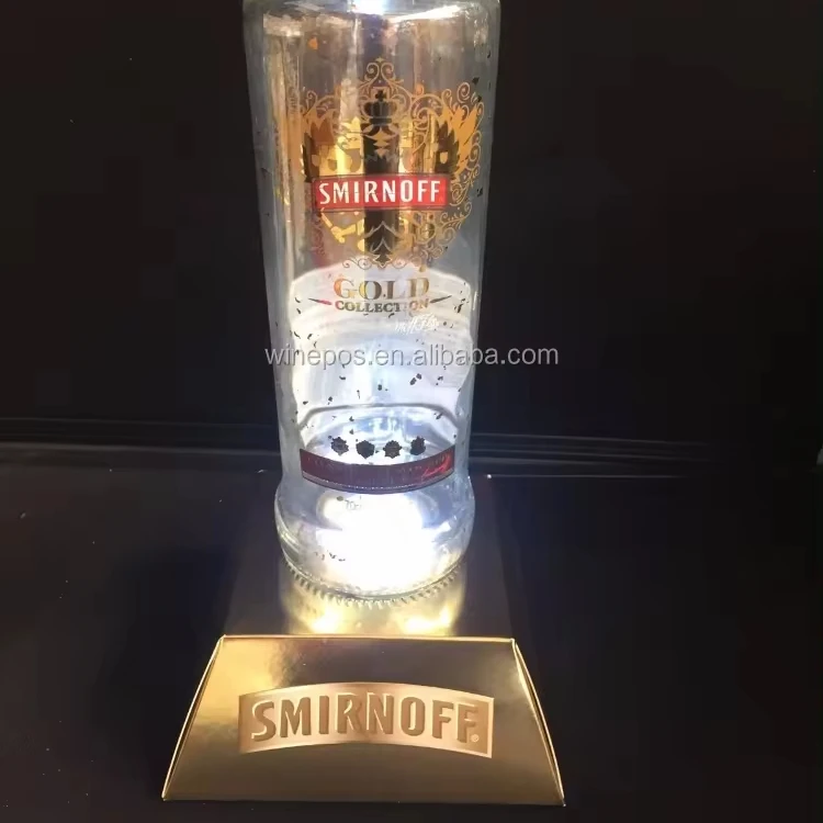 LED wine Glorifier, Smirnoff bottle display wine & spirit POMS