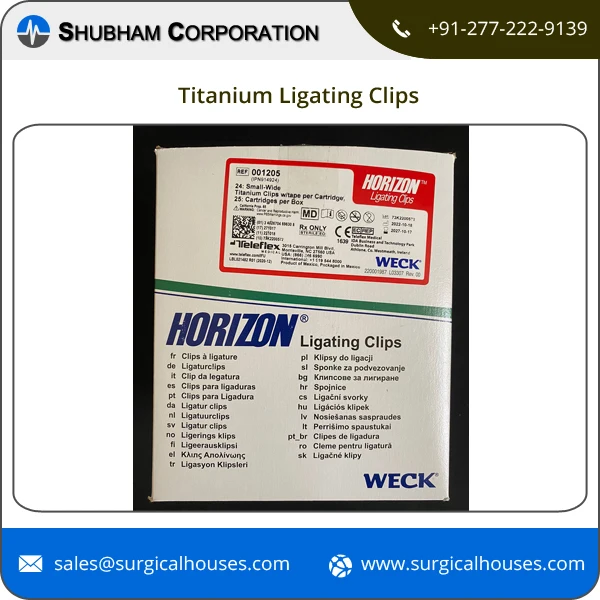 Leading Exporter of Professional Medical Surgical Instruments Single Use Titanium Ligating Clips for Laparoscopy Surgery