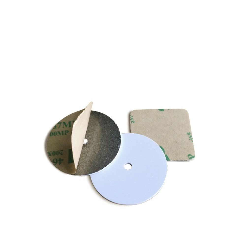 Waterproof rfid disc tags with sticker 125KHZ TK4100 EM4100 Compatible Read