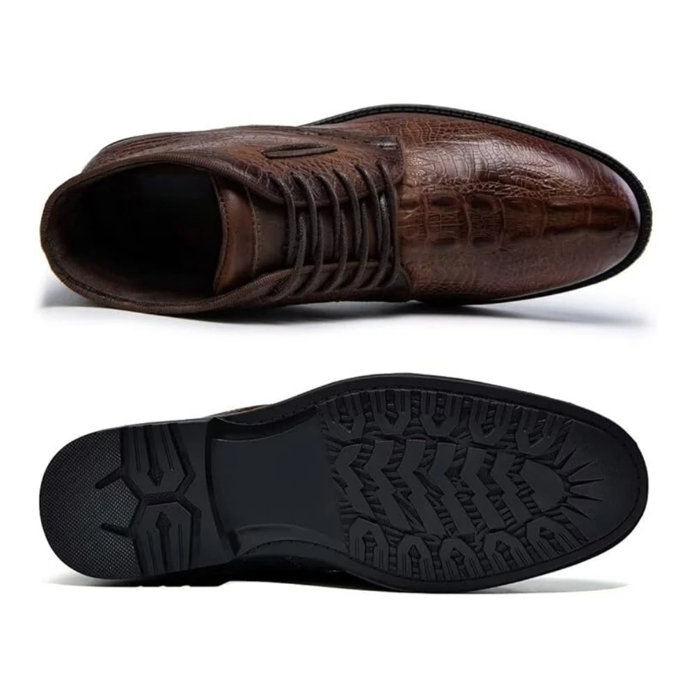 Genuine Leather Casual Dress Shoes For Men Top Quality Solid Color Comfort Casual Dress Shoes Fashion Genuine Leather Men Shoes