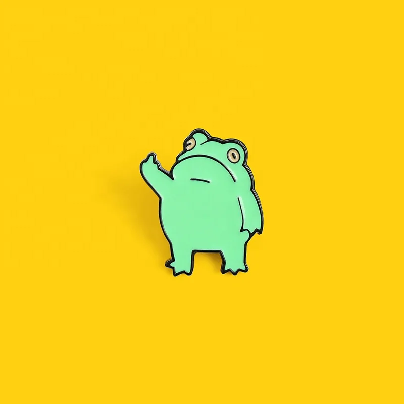 Customization Hot Sale High Quality Green Frog Cute Hard Enamel Fashion Delicate Lapel Pin