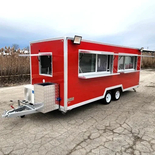 Cheap Commercial Food truck Concession Street Mobile Truck Cart Fast Food Trailer For Sale to USA Europe with fast shipping