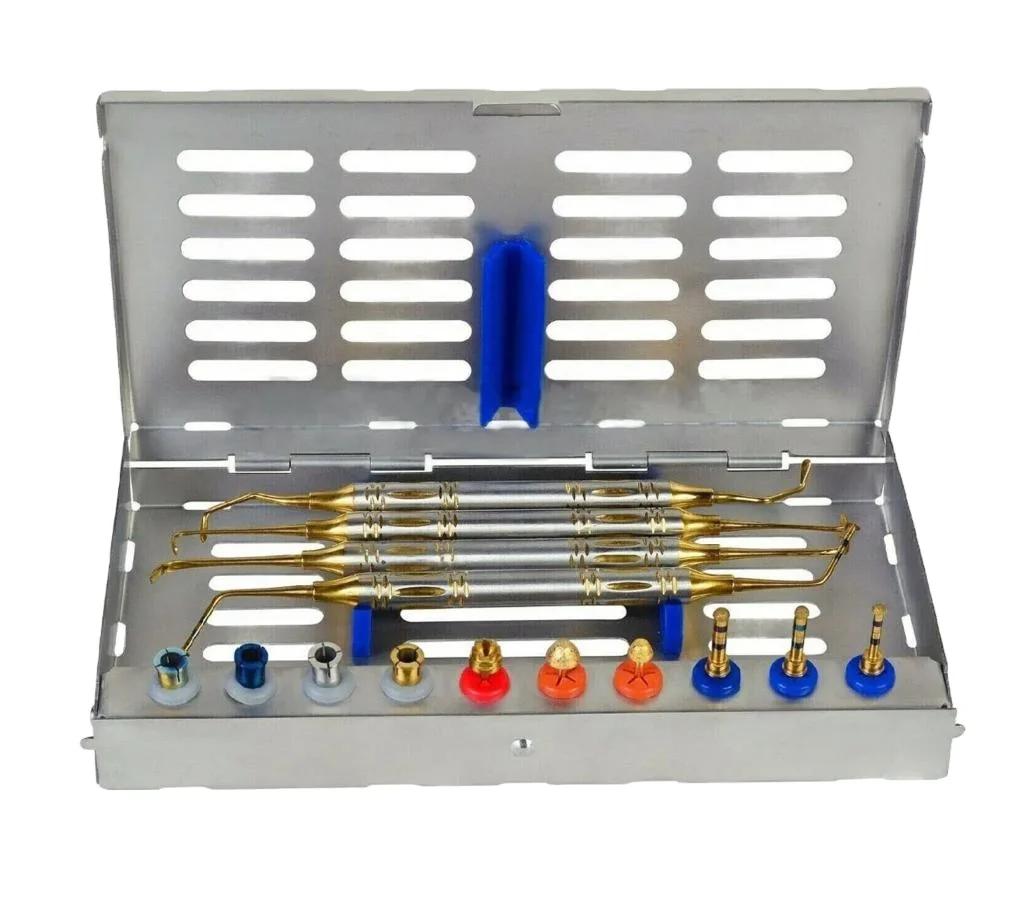 Hot Sale Dental Implants Elevation Sinus Lift Kit Dask Drill, 4 Stoppers with Diamond Burs Dental Instruments