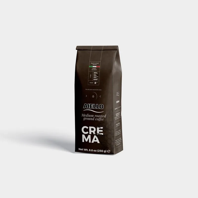 100% Arabica Fresh Ground Coffee 250gr with valve soft pack refined aftertaste coffee lovers