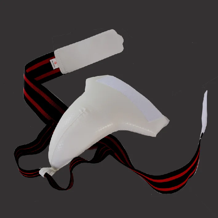 Taekwondo Equipment with WTF karate boxing Grion protector Men Leather Made Strap Adjustable Groin Guard