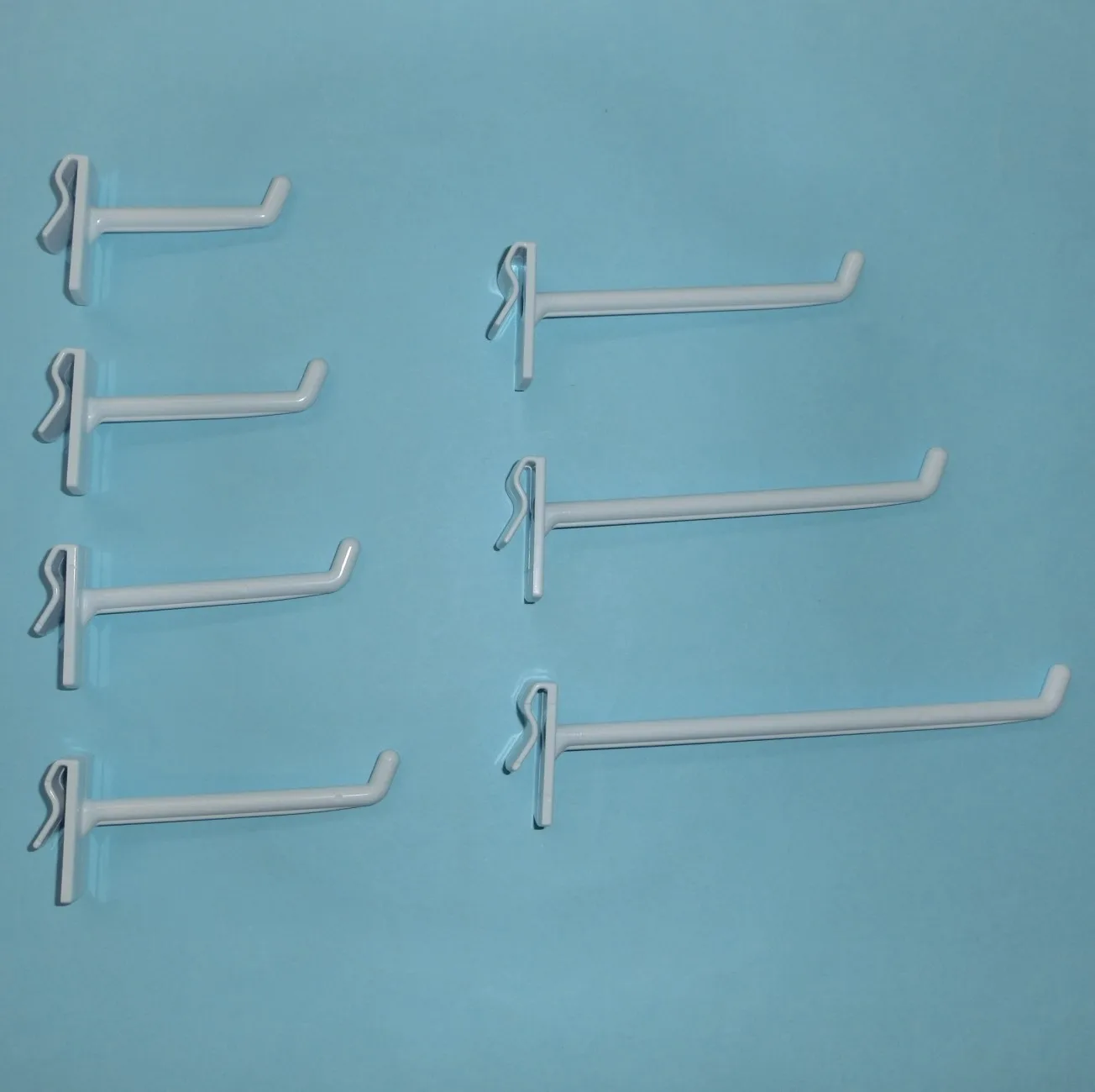Supermarket Store Use Double Design Display Light Laundry Wire Mesh Hooks ABS Plastic Purse Hanging Wedding Dresses Shelf Hook