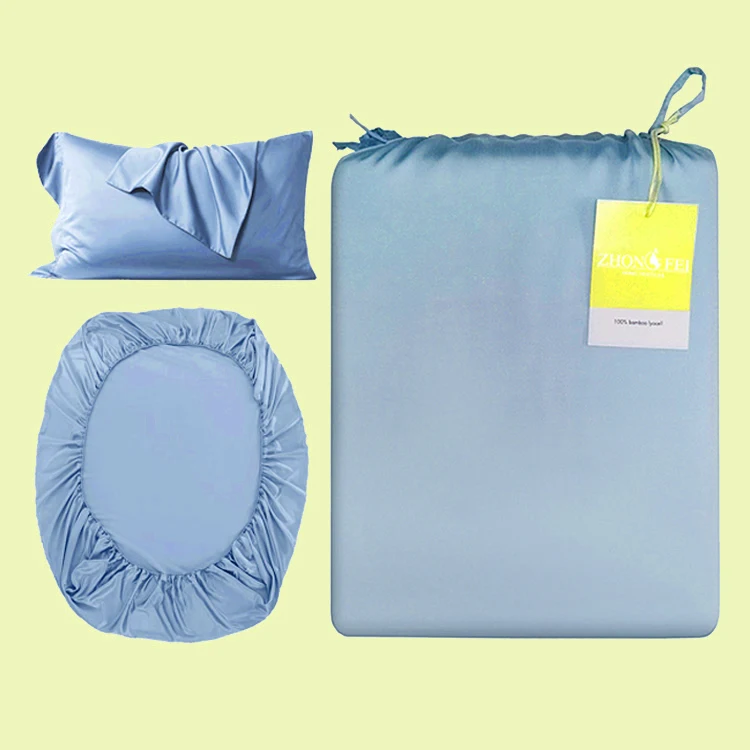100% Bamboo Sheets Environmentally Friendly Oeko-tex 100% Bamboo Sheet Set Hypoallergenic Bamboo Fabric Bed Sheets