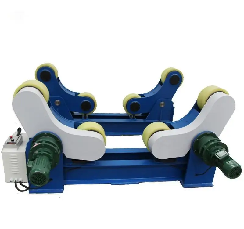 Robust Welding Turning Rotator with Variable Speed for Heavy-Duty Applications Cylindrical Tanks and Pipes in Steel Fabrication