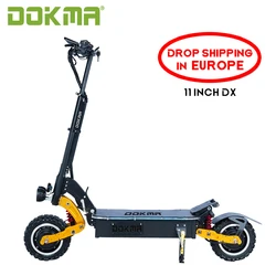 Dokma  EU warehouse 60V 5600W 30ah 80kph-90kph DX dual motor 2 wheels electric scooter stock ready to ship