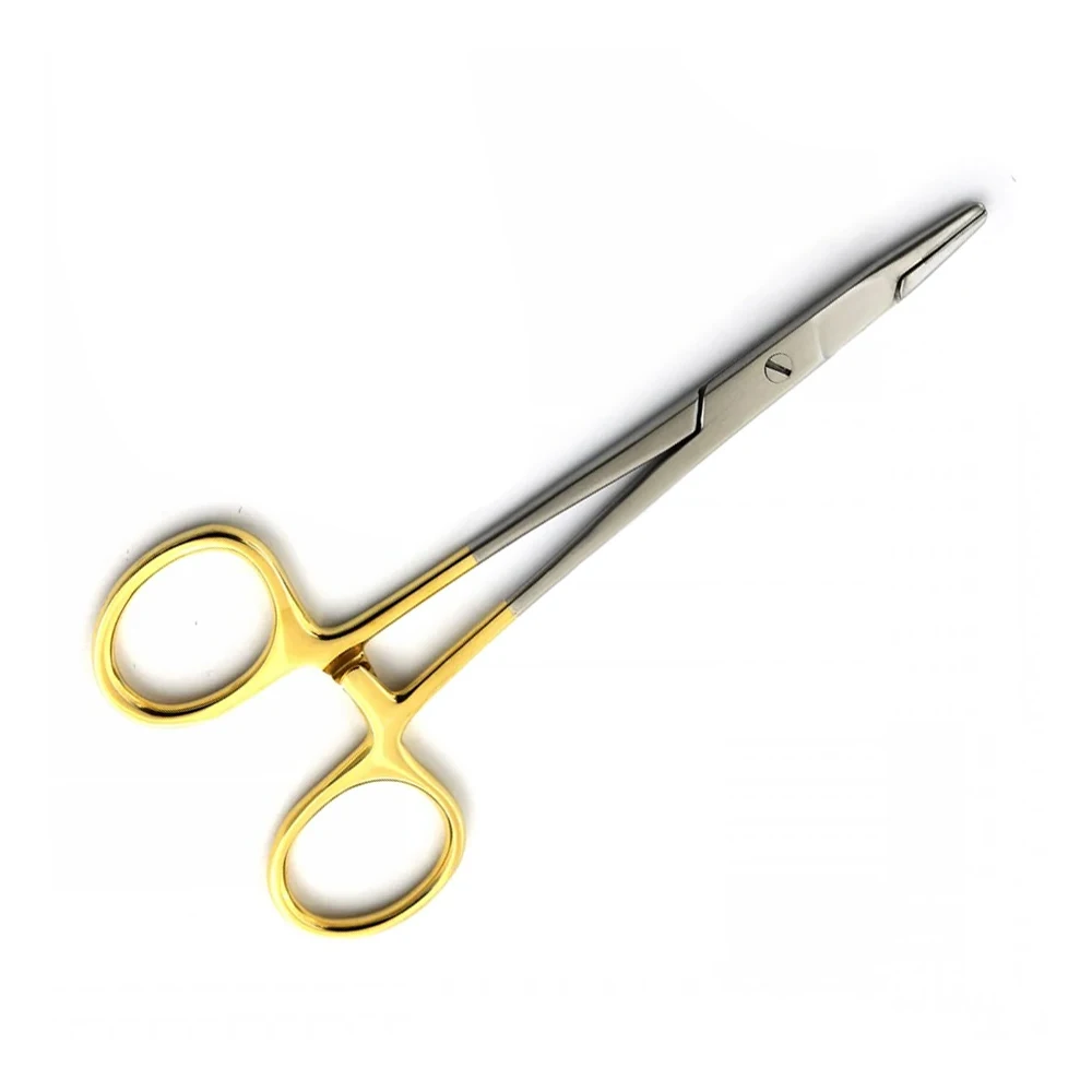 Olsen Hegar Needle Holder With Scissors Veterinary Surgical with Tungsten Carbide