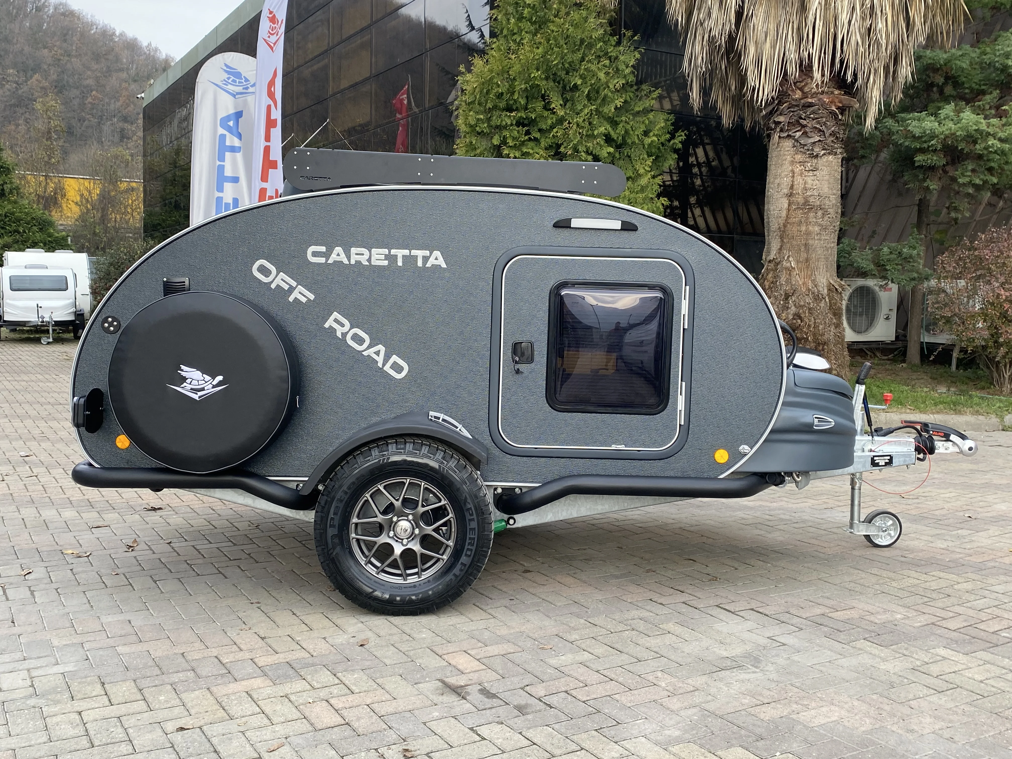 CARETTA OFFROAD TEARDROP RV TRAILER 4x4 LUX AND AGGRESIVE CARAVAN FOR ALL ROAD