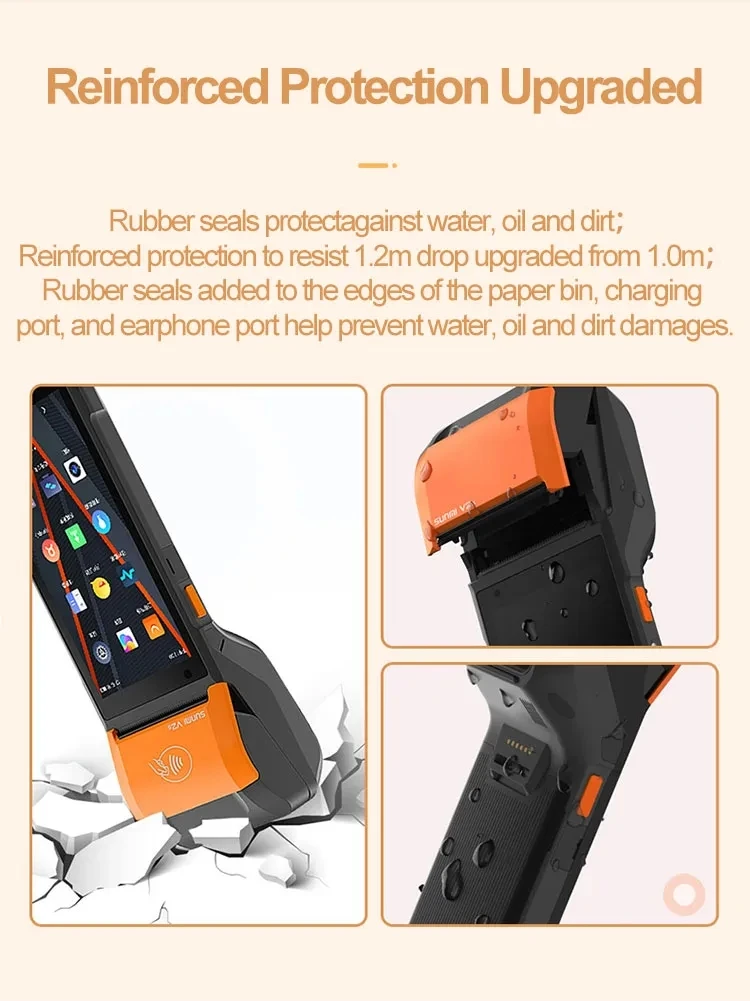Sunmi V2s All In One Pos Machine Cash Machine Payment Terminal Android Pos System Billing Machine For Small Business