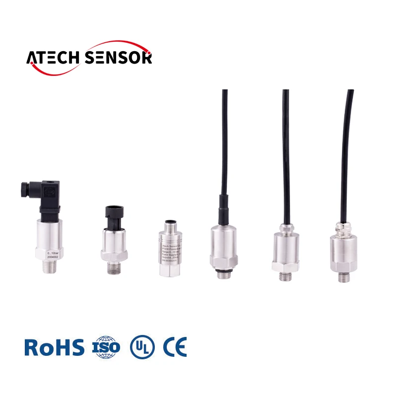 Atech I2C Water Pressure Sensor 4~20mA Hydraulic Ceramic Pressure Transmitter price pressure sensor air compressor
