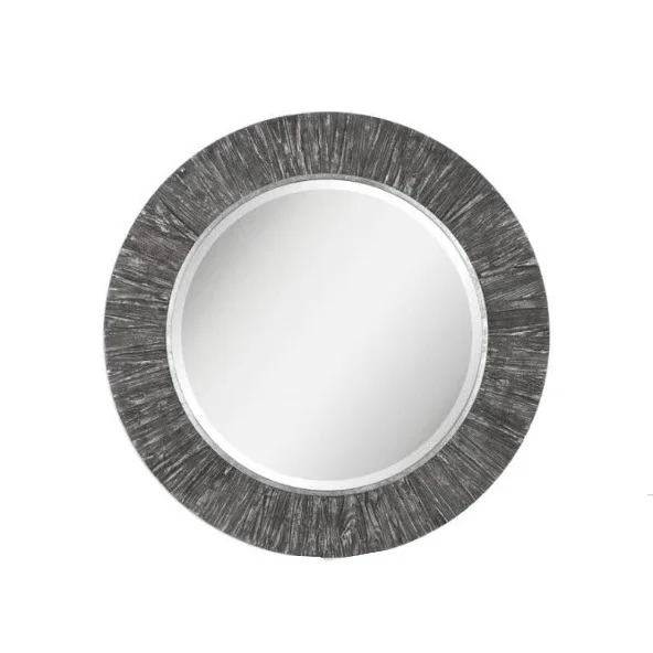 Hanging wall decoration mirror/flower shape rattan frame mirror handmade crafts wholesale For Bedroom Bathroom Living Room