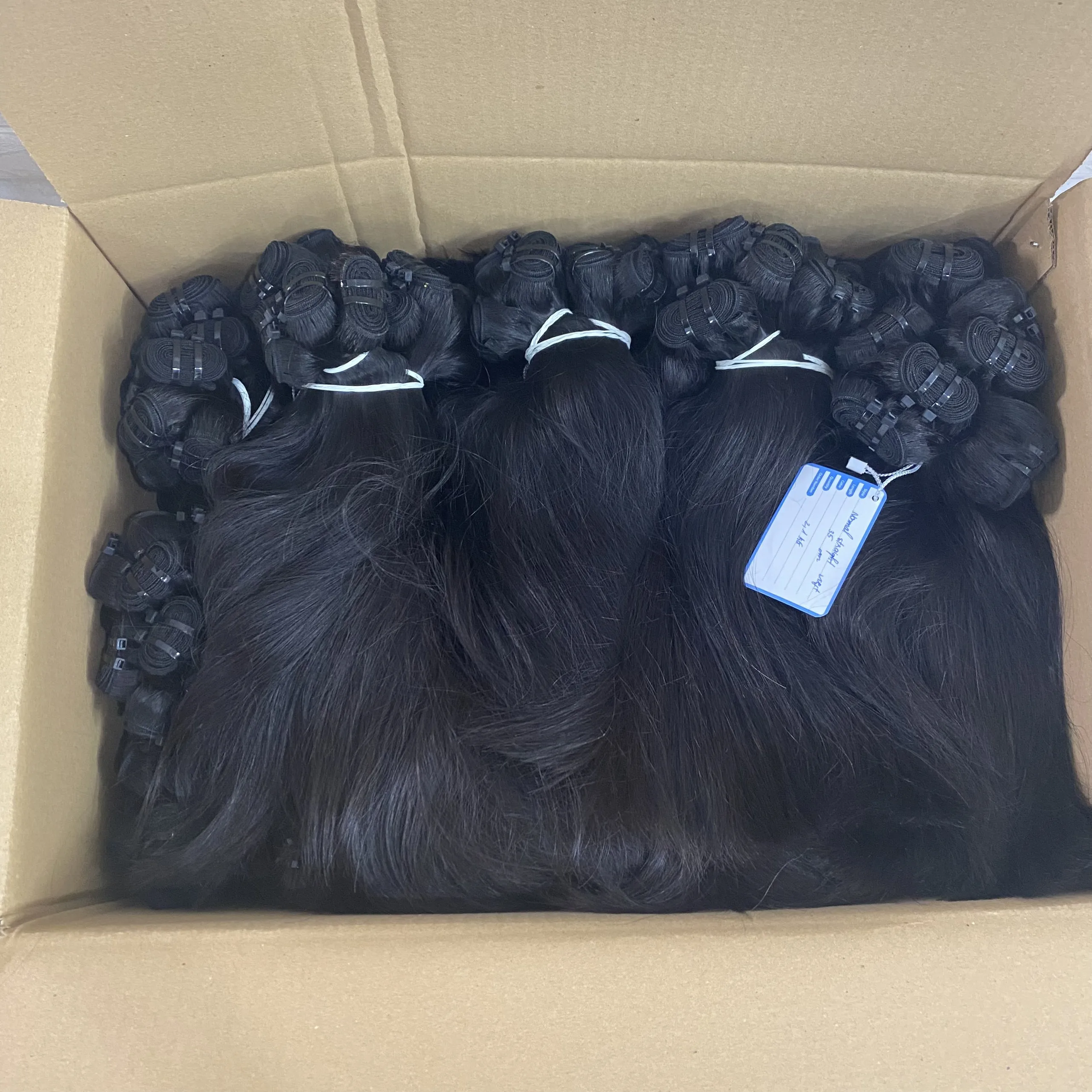 hot selling factory wholesale price no tangle no shedding remy human hair vietnamese raw hair color
