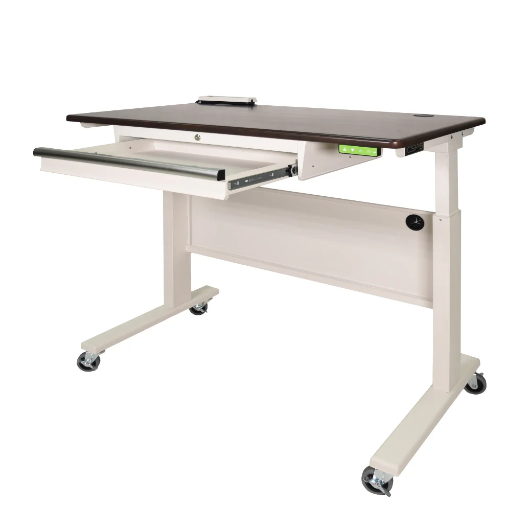High Quality Dual Motor Sit-Stand Office Furniture 117cm Adjustable Height Workbench Home Modern Design Garage Storage Warehouse
