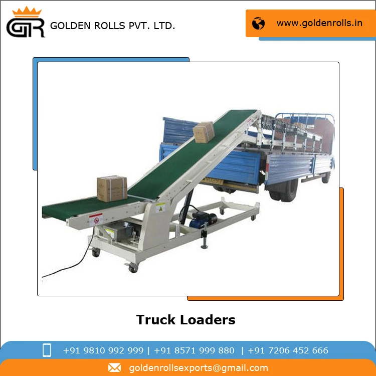 Top Quality Customized Food Grade Portable Truck Loader Conveyor Available with VFD for Speed Control at Best Price
