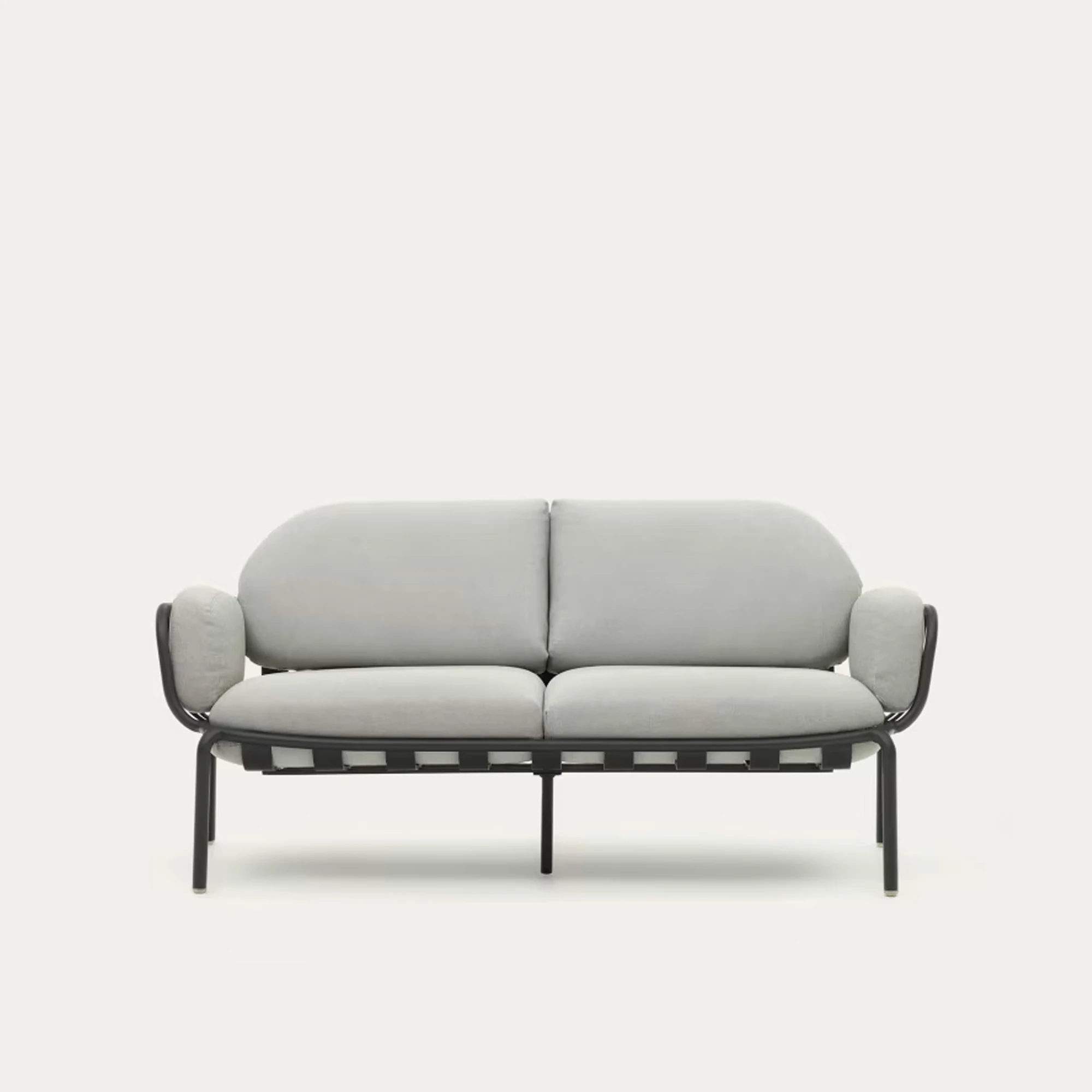 Outdoor Modern Two Seater Sofa Aluminum With Elegant Cushion - Carrel