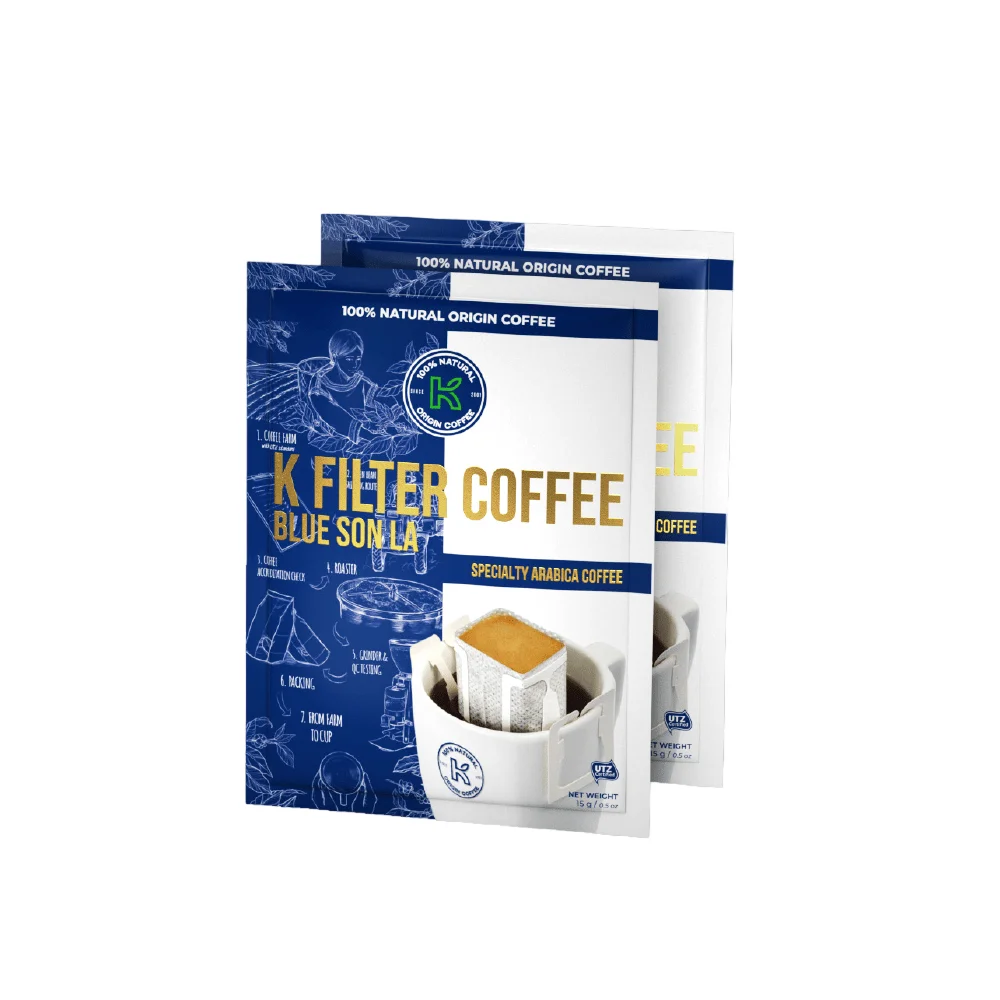 BLUE SON LA COFFEE K FILTER PAPER - BOX 105G High Quality Filter Coffee Made from Robusta and Arabica coffee beans