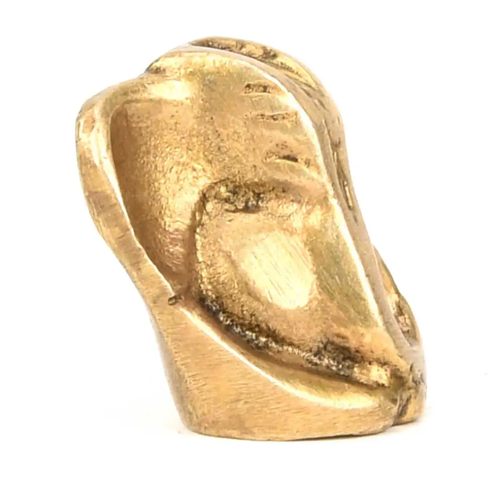 Ручной работы индийских Латунь Золотой Бронзовый лорд Ганеша скульптуры фигурка Статуэтка домашний декор подарочные товары 2 5x1 см SMG-418