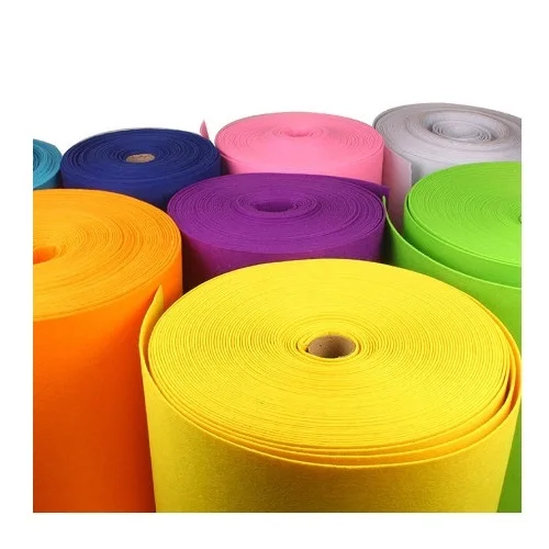 Punched 100% Polyester Waterproof Sustainable Breathable Garment/Tennis Needle Plain Texture Felt Soft Felt Fabric from Vietnam