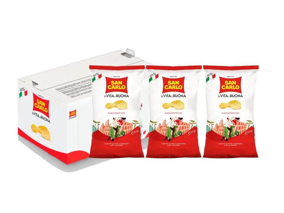 San Carlo Classic potato chips gr 50 premium quality Made in Italy