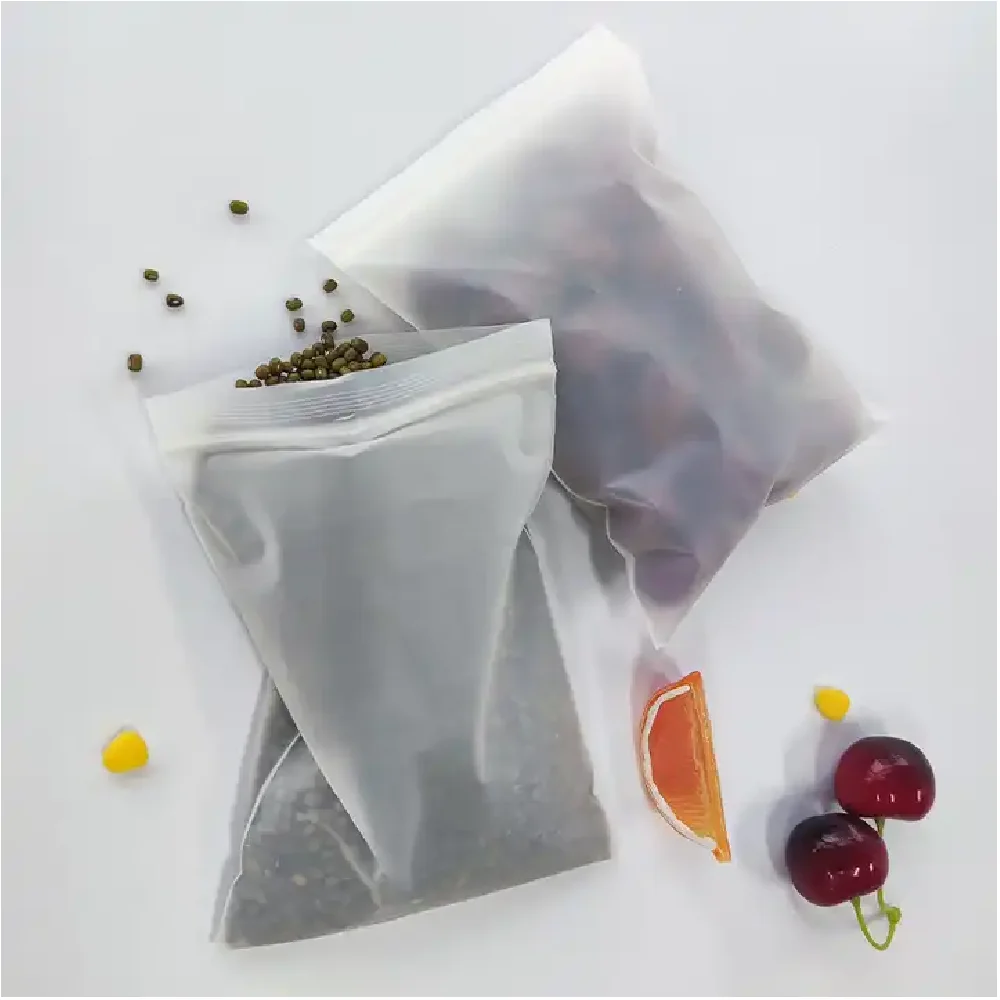 Индивидуальная дизайнерская прозрачная сумка на молнии LDPE прямая Заводская упаковка для пищевых продуктов с самоуплотняющей термоизоляцией