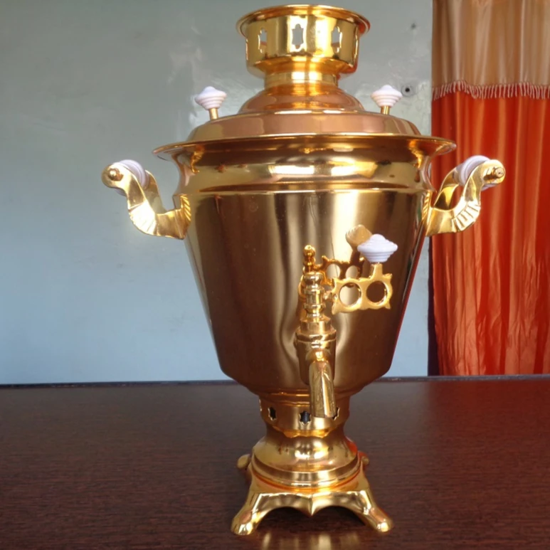Латунная чайная утварь samovar 7 ltr