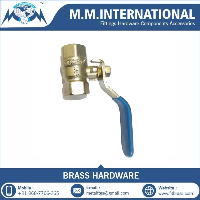 New Arrival Connector Brass Gas Cock Ball Valve with Nipple Available Affordable Price from India for Export