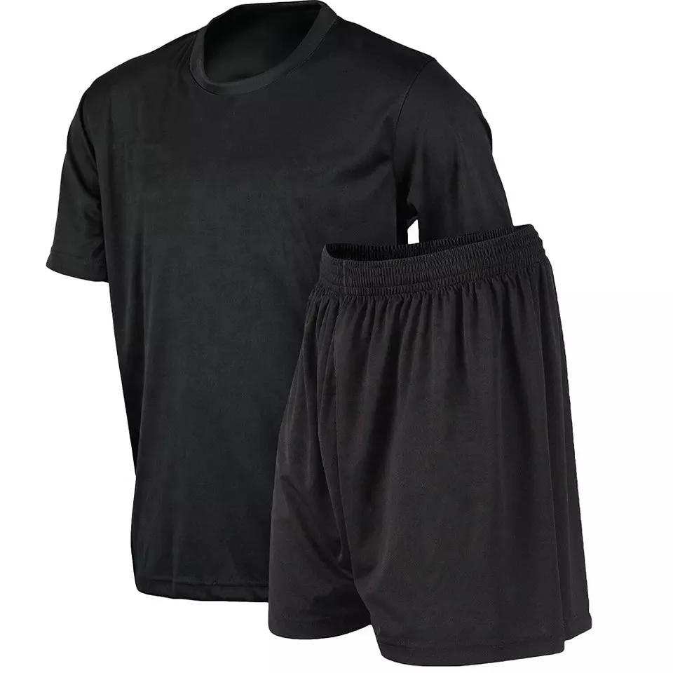 2023 Wholesale High Quality New Soccer Wear Short-sleeved Shorts plain soccer uniform for men