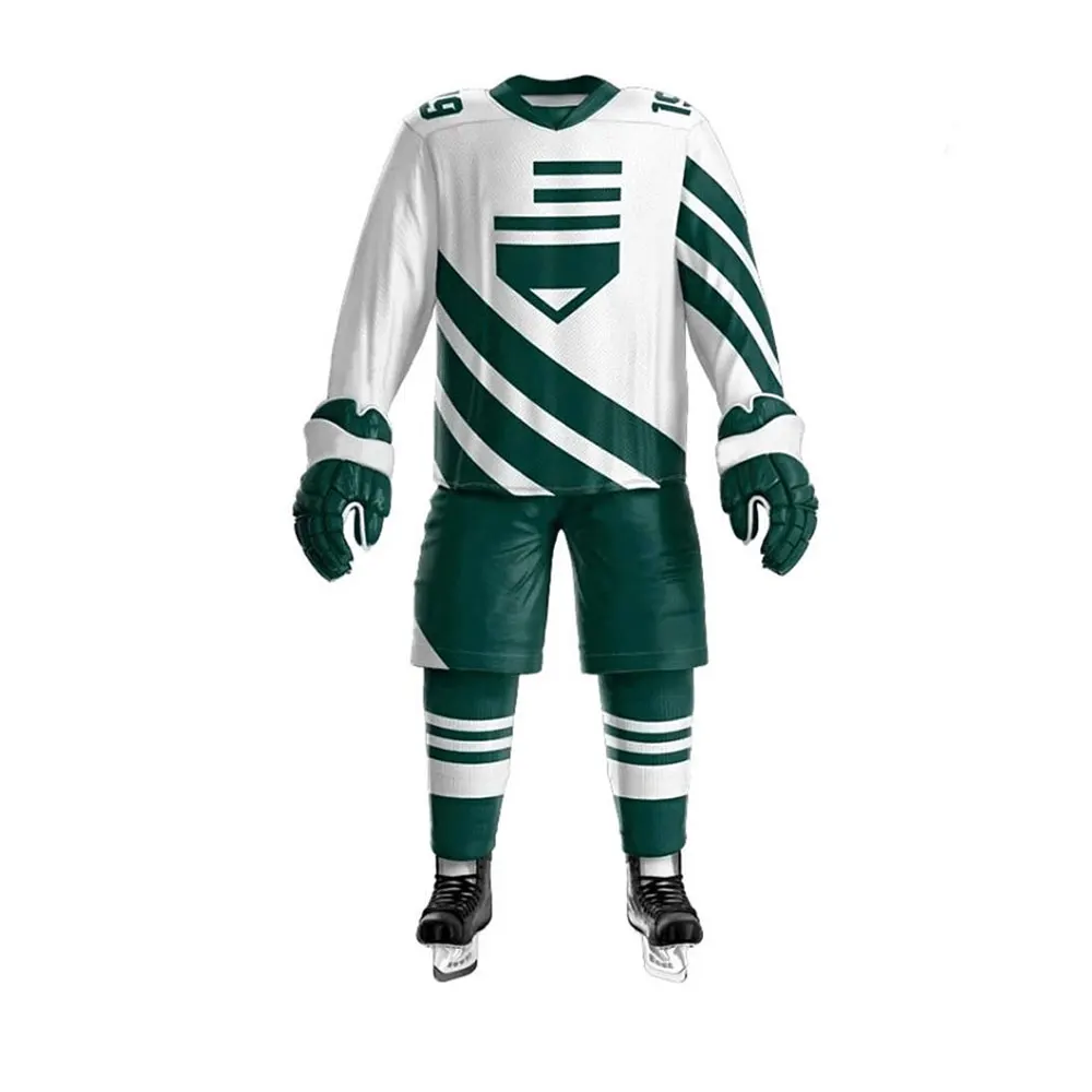 Wholesale Price Ice Hockey Uniform Customized Made Logo Casual Team Sports Sublimation Ice Hockey Uniform