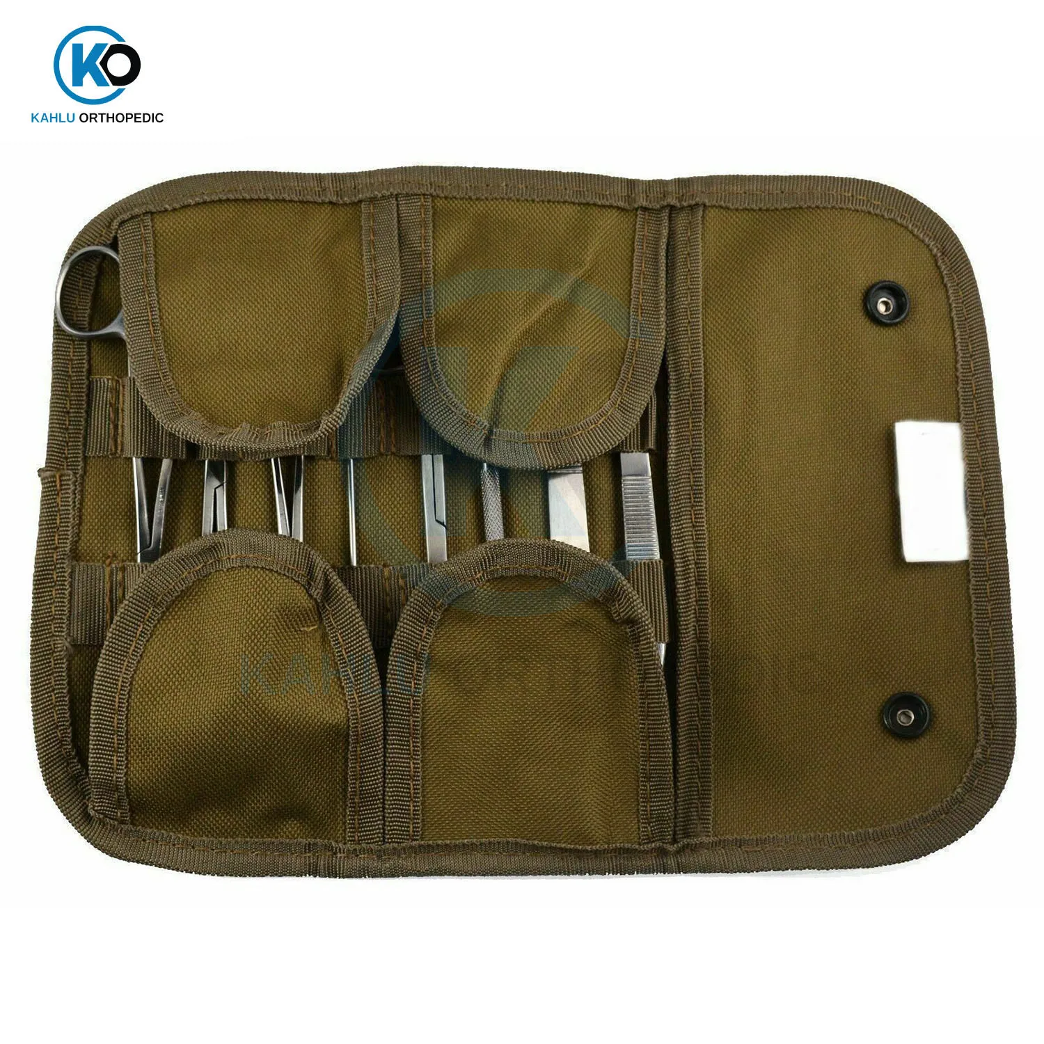 Stainless Steel First Aid Surgical Kit Tactical Molle Pouch Survival Medical Kit By KAHLU ORTHOPEDIC