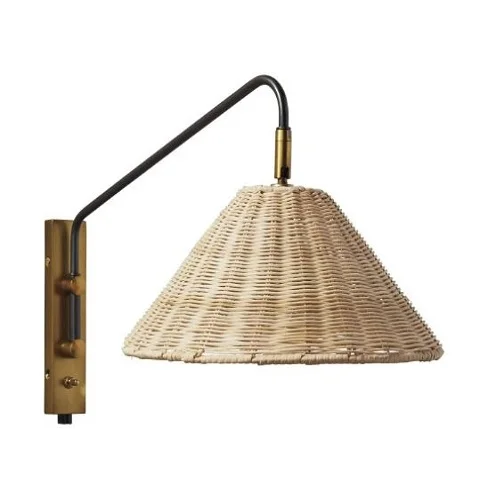 hot sale Handwoven Hanging Lamp Rattan Lampshade Pendant Light Chandelier Wicker Rattan Light Fixture Island Living Room