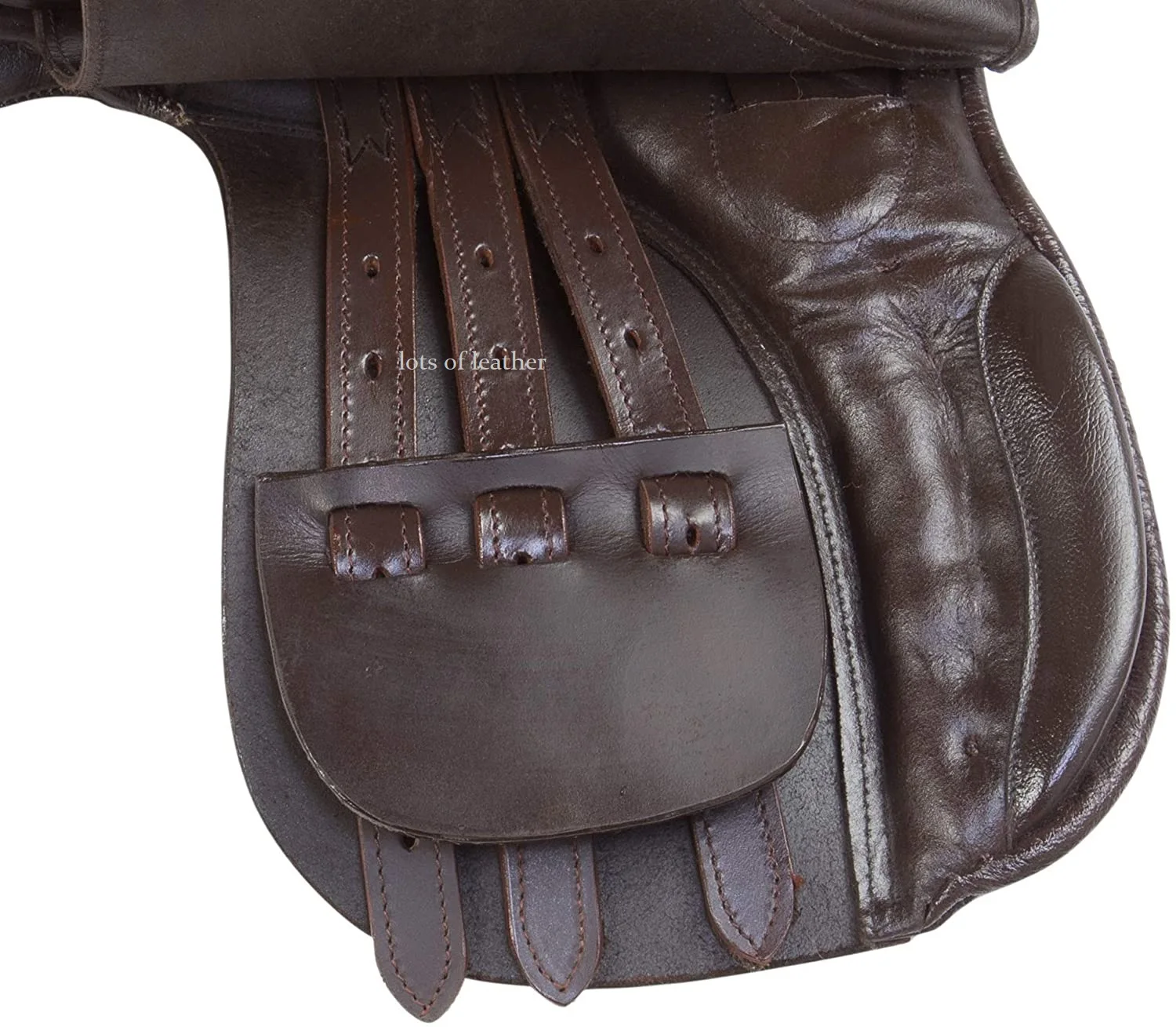 LOW PRICE OEM EQUESTRIAN OUTDOOR SPORTS HORSE LEATHER ALL PURPOSE ENGLISH JUMPING SADDLE WITH IRON STIRRUPS BROWN COLOR