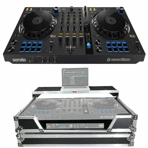 BEST CHOICE QUALITY PioneerS DDJ-FLX6 4-Channel DJ Controller w/ Serat Rekordbox & ProX XS-DDJFLX6W