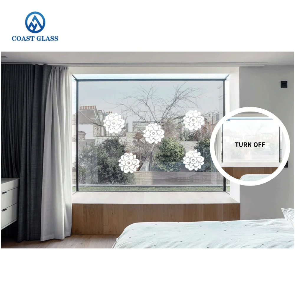 Privacy Window Film PDLC White Transparent Matte Decorative Etched Glass Film