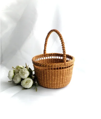 ADORABLE ITEMS for wedding, 3 sizes wicker wedding baskets, Flower girl basket with handle from Vietnam manufacturer