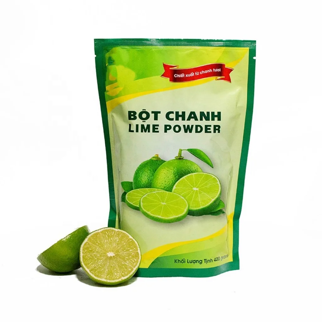 ODM Natural fruit extract spray dried fine POWDER GREEN LEMON powder for cold street drink milk tea seasoning sauces