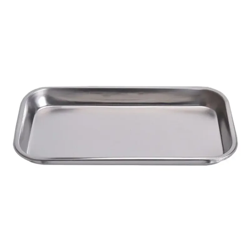 Dental Stainless Steel Medical Tray Square Plate tools tray Instrument Tool operation tray surgical