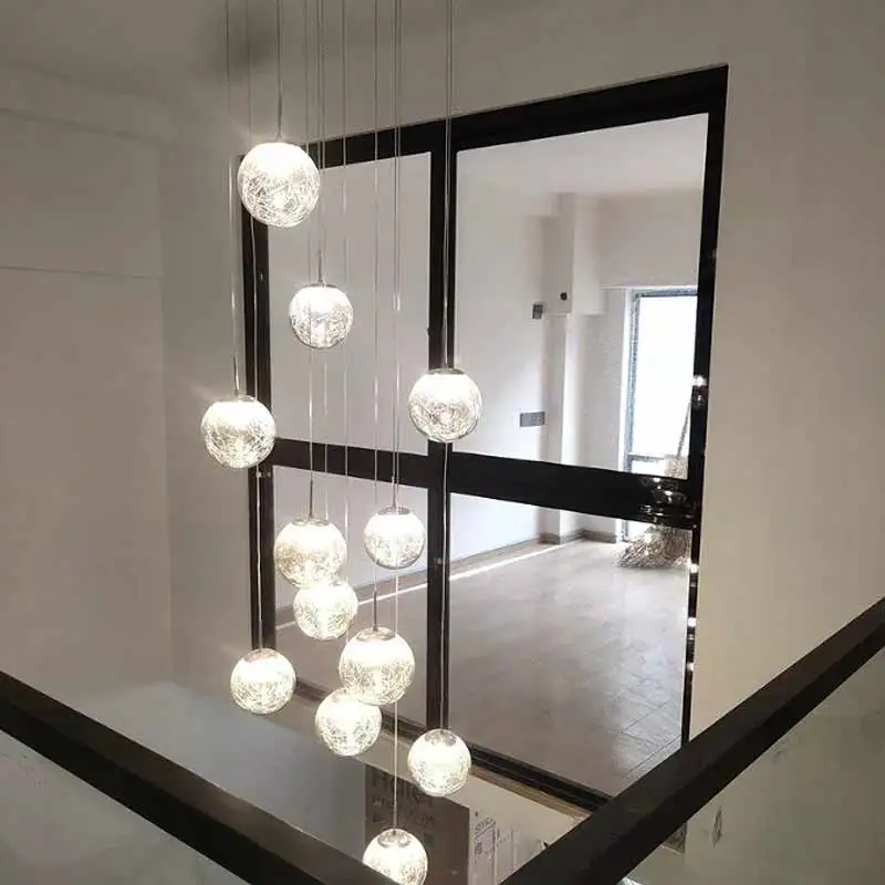 Ring Chandelier for Living Room Pendant Light 18w Led Copper Luminous Acrylic Lamp Decorative Lighting Style Packing Modern Flux