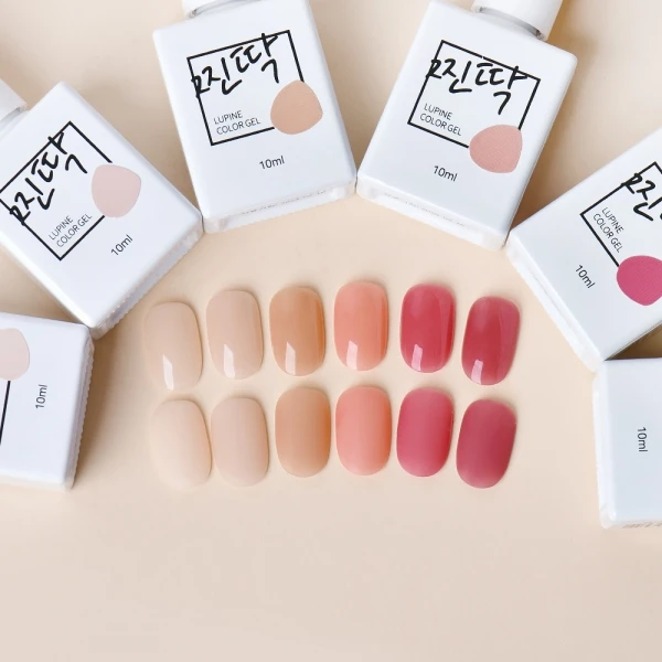 Made in Korea, Lupine best product JJINTTAK Gel nail collection perfect gel polish nail art style design