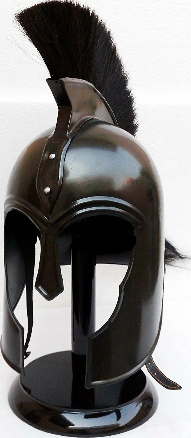 Helmet Armor Antique Troy Achilles Medieval Knight Helmet Crusader Greek Spartan