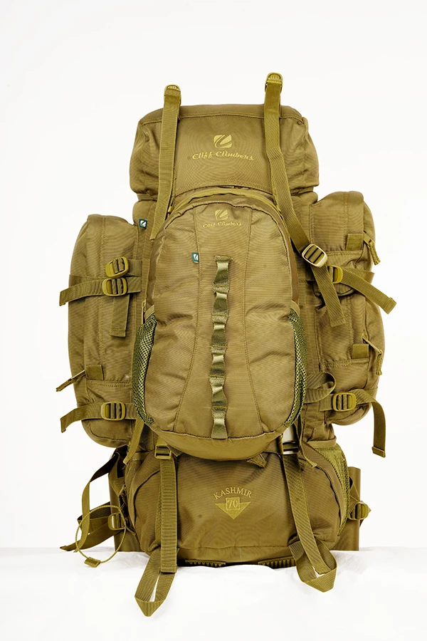 Best Heavy Duty Backpack Ruck Sack Kashmir Backpack for Outdoor Adventure Activities Top Loading Rucksack