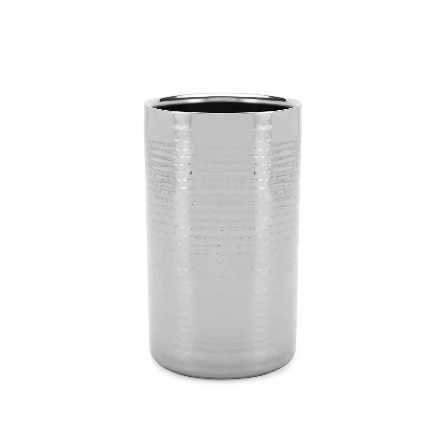 Premium Double wall Wine Chiller/Cooler 100% Stainless steel KGN BWWC 211 Silver hammered design barware equipment accessories