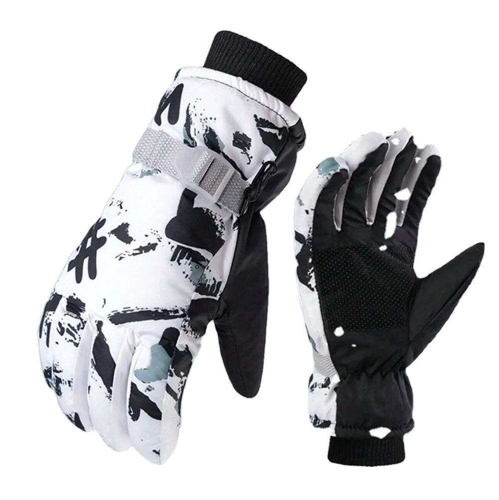 Professional manufacture cheap sublimated bike riding custom winter string knit gloves winter season gloves for men 2023